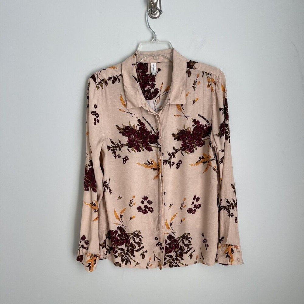 Gentle Fawn Floral Long Sleeve Button Down Blouse